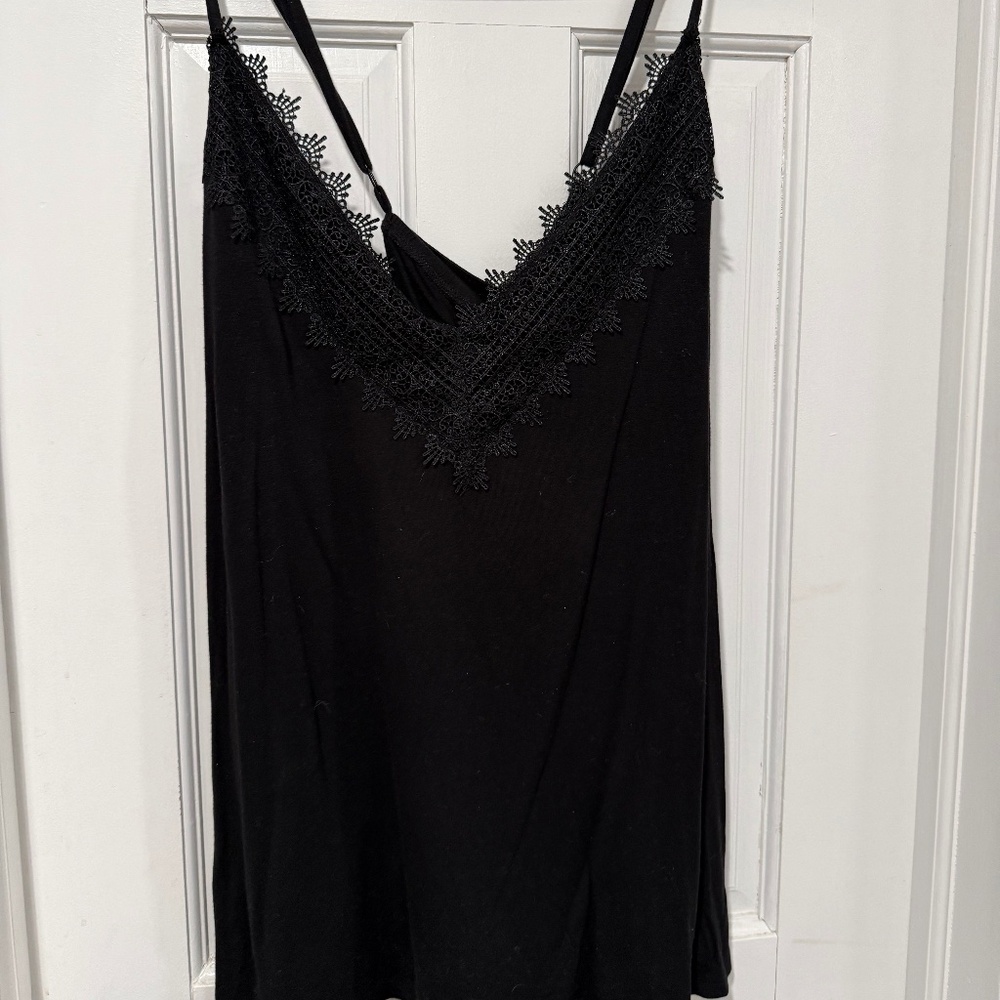 Black Tank Top Blouse